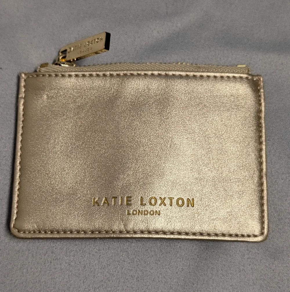 Katie Loxton Metallic Card Wallet - Gold